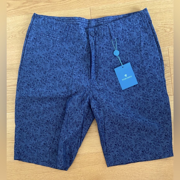 Erbario Toscano Other - Toscano Blue Floral/Paisley Shorts